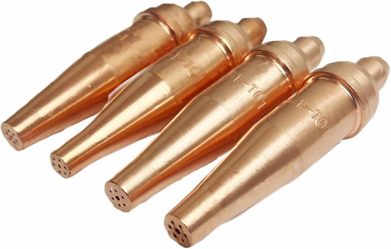 ALLZSMOOTHLY 0-1-101,1-1-101,2-1-101,3-1-101Acetylene,A General Purpose Cutting Torch Tips Suggests Victor Style Heavy Duty，Pack of 4 - Image 1